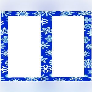 Shipping labels winter snow snowflakes half sheet custom